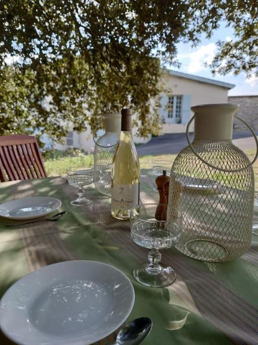 Entre Pierre Et Vigne - Charming Former Winery Farmhouse With Hot Tub & Swimming Pool Monestier  Екстериор снимка